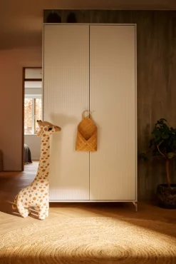 FLEXA Kinder-Drehtürenschrank SAGA braun