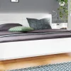 Futonbett CASSANO 180 x 200 cm Holznachbildung weiß