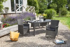 Garden FLAIR Dining Gartentisch LIANA 180 x 90 cm graumix