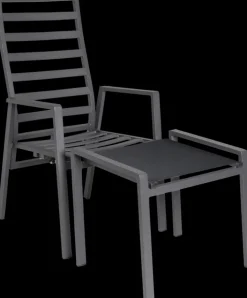 Garden FLAIR Fußhocker Outdoor LUNA AT anthrazit /anthrazit