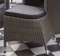 Garden FLAIR Fußhocker Outdoor LIANA graumix