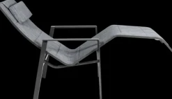 Garden FLAIR Garten Liegestuhl RIBA anthrazit /dunkelgrau