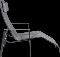 Garden FLAIR Garten Liegestuhl RIBA anthrazit /dunkelgrau