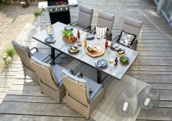 Garden FLAIR Garten Positionsstuhl LENA Omega braun