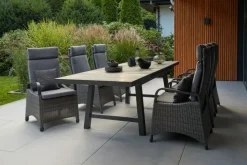 Garden FLAIR Garten Positionsstuhl LENA Omega braun