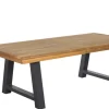 Garden FLAIR Gartentisch OLI 220-300 x 100 cm sandschwarz /Teak