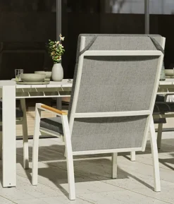 Garden FLAIR Positionsstuhl Garten LANA 2er Set taupe /grau