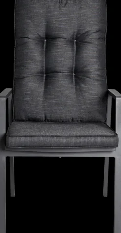 Garden FLAIR Positionsstuhl Garten LUNA A 2er Set anthrazit /anthrazit