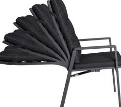 Garden FLAIR Positionsstuhl Garten LUNA A 2er Set anthrazit /anthrazit