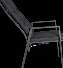 Garden FLAIR Positionsstuhl Garten LUNA A 2er Set anthrazit /anthrazit