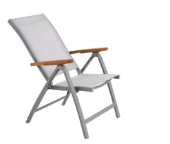 Garden FLAIR Positionsstuhl Garten SALZBURG Alu /hellgrau