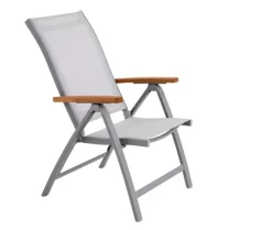 Garden FLAIR Positionsstuhl Garten SALZBURG Alu /hellgrau