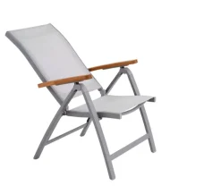 Garden FLAIR Positionsstuhl Garten SALZBURG Alu /hellgrau