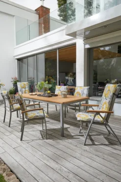 Garden FLAIR Stapelstuhl Garten SALZBURG 88 cm Alu /hellgrau