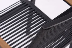 Garden FLAIR Stapelstuhl Garten LEIF schwarz /Rope