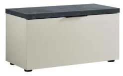 Garderobenbank REPORT 80 x 42 cm weiß Hochglanz lackiert