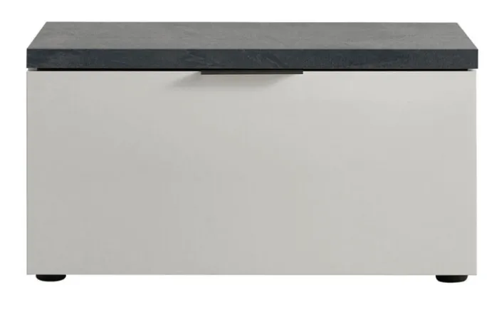 Garderobenbank REPORT 80 x 42 cm weiß Hochglanz lackiert