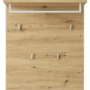 Garderobenpaneel 78 x 117 x 30 cm braun/silberfarbig