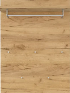 Garderobenpaneel LEVI 75 x 106 cm braun