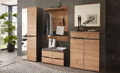 Garderobenpaneel MEMPHIS 80 x 118 cm Artisan Eiche/Graphitgrau