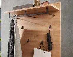 Garderobenpaneel MEMPHIS 80 x 118 cm Artisan Eiche/Graphitgrau