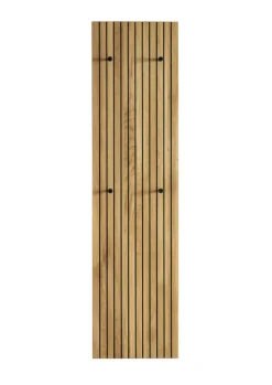Garderobenpaneel SORRENT 38 x 150 cm astige Eiche massiv, naturbelassen geölt/Lamellenoptik