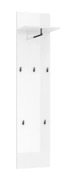 Garderobenpaneel VERONA 40 x 170 cm weiß Lack Dekor