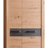 Garderobenschrank 77 x 202 x 38 cm Holznachbildung balkeneiche