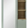 Garderobenschrank 78 x 202 x 38 cm schilfgrün supermatt/braun