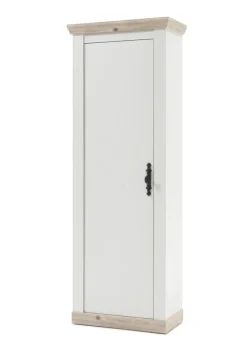 Garderobenschrank FLORENZ 73 x 201 cm weiß/braun