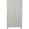 Garderobenschrank MADU 100 x 195 cm cloud grey/goldfarbig