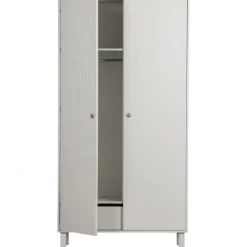 Garderobenschrank MADU 100 x 195 cm cloud grey/goldfarbig