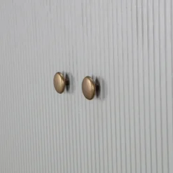 Garderobenschrank MADU 100 x 195 cm cloud grey/goldfarbig