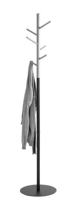 Garderobenständer 36 x 170 cm schwarz/grau