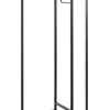 Garderobenständer 70 x 170 cm schwarz
