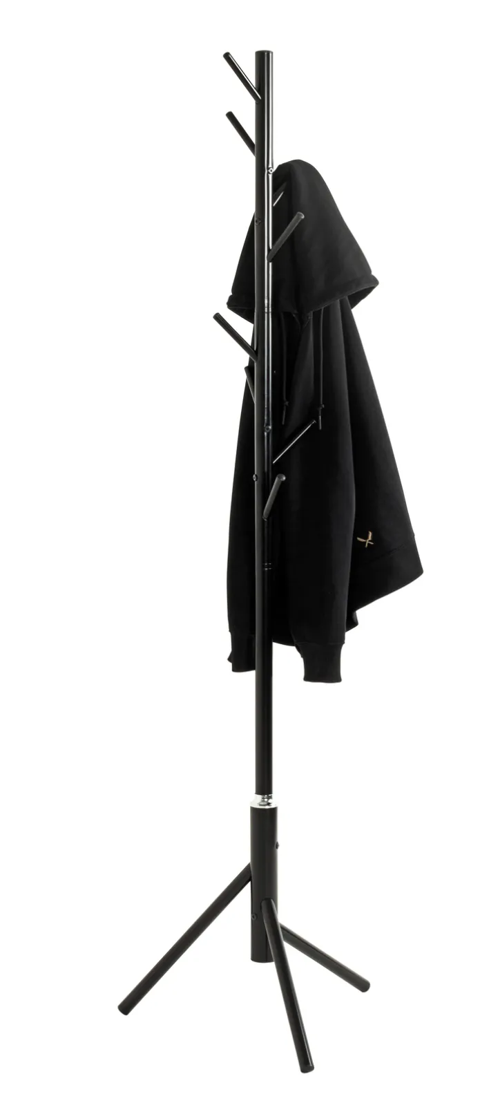 Garderobenständer 48 x 173 cm schwarz