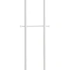 Garderobenständer 45 x 175 x 34 cm Metall weiß