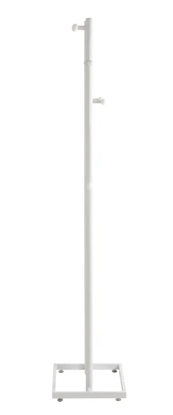 Garderobenständer 45 x 175 x 34 cm Metall weiß