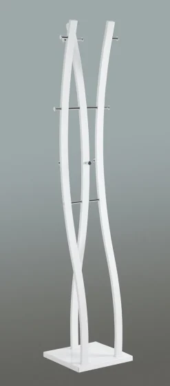 Garderobenständer BENNO 35 x 180 x 35 cm Chrom weiß