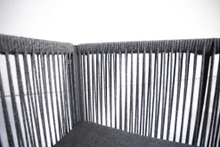 Garten FLAIR Loungesessel Outdoor RENO anthrazit /Rope grau