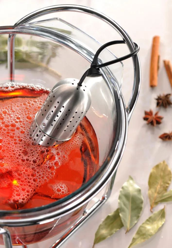 GEFU Gewürz-Sieb GUSTO schwarz/silberfarbig