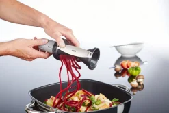 GEFU Spiralschneider SPIRELLI inkl. Sparschäler und Reinigungsbürste Kunststoff schwarz