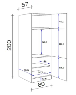 Geräteumbauschrank Wito Weiß