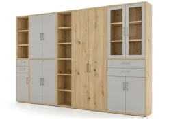 Glastür VARY 2er Set grau