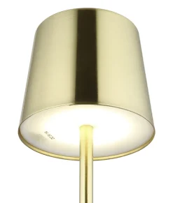 GLOBO Akku LED Tischlampe VANCOUVER goldfarbig