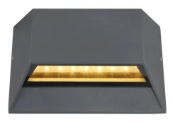 GLOBO LED Außenwandleuchte HONNA 14,8 cm anthrazit