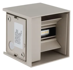 GLOBO LED Außenwandleuchte VERONIKA 10x10 cm sandfarbig