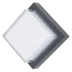 GLOBO LED AuĂenwandleuchte JALLA II 16x16 cm anthrazit