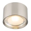 GLOBO LED Deckenlampe Ø 11 SERENA Nickelfarbig/satiniertes Glas