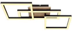 GLOBO LED Deckenlampe BOSSY 70 x 31 cm Holzoptik